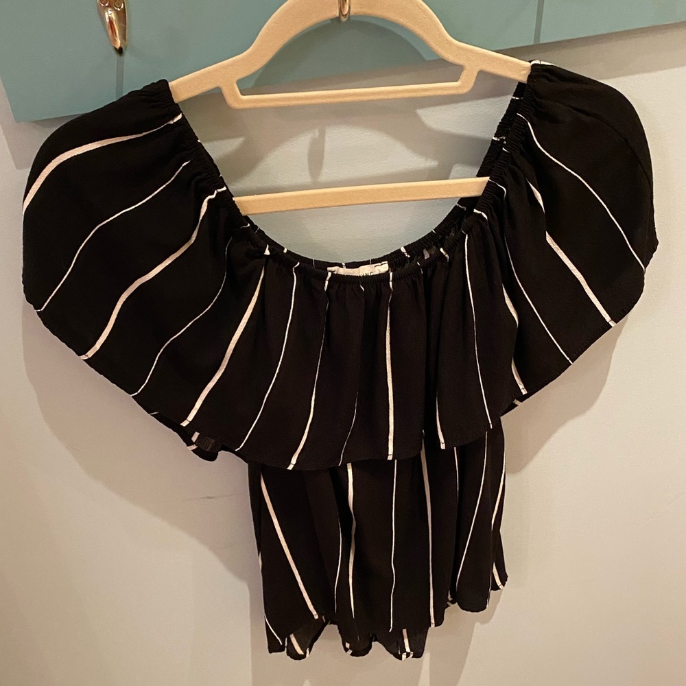 Strapless Striped Top